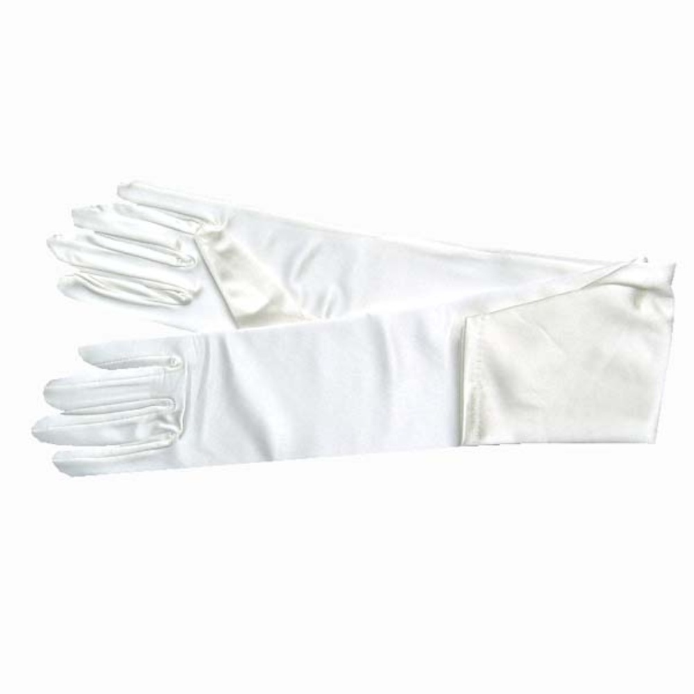 WEDDING GLOVES WHITE 14"